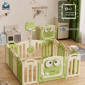 Quây cũi gấp gọn Pakey Ếch xanh 47 Quây cũi nhựa cho bé gấp gọn Pakey ếch xanh