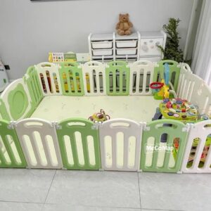 Quây cũi gấp gọn Pakey Ếch xanh 45 quay ech xanh 7