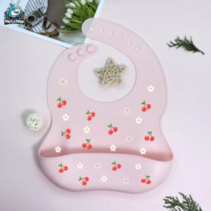 Yếm ăn dặm cho bé silicon có máng 68 Yem an dam silicone 11