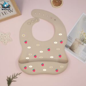 Yếm ăn dặm cho bé silicon có máng 66 Yem an dam silicone 13