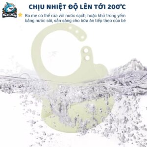 Yếm ăn dặm cho bé silicon có máng 53 Yem an dam silicone 2