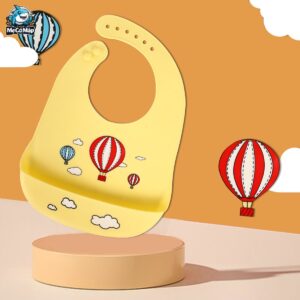 Yếm ăn dặm cho bé silicon có máng 72 Yem an dam silicone 23