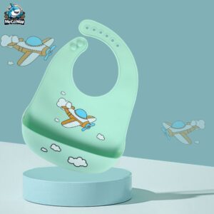 Yếm ăn dặm cho bé silicon có máng 71 Yem an dam silicone 24