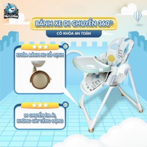 Ghế ăn dặm cho bé Pakey HA013 50 ghe an dam HA013 12