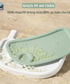 Mặt bàn dày dặn, chắc chắn được làm từ nhựa PP an toàn, không chứ BPA