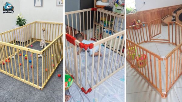 Những mẫu quây cũi gỗ cho bé đẹp, an toàn nhất
