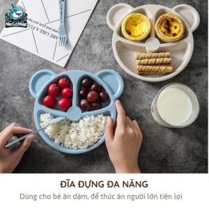 Set ăn dặm lúa mạch cho bé hình gấu 46 set an dam lua mach hinh gau 13