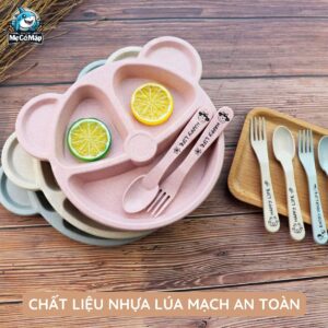 Set ăn dặm lúa mạch cho bé hình gấu 48 set an dam lua mach hinh gau 14