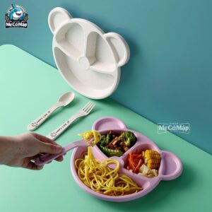 Set ăn dặm lúa mạch cho bé hình gấu 56 set an dam lua mach hinh gau 4