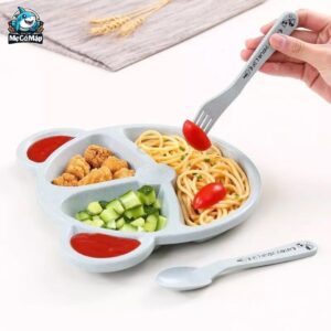 Set ăn dặm lúa mạch cho bé hình gấu 55 set an dam lua mach hinh gau 7