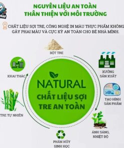 Set đồ dùng ăn dặm sợi tre cho bé 55 set an dam soi tre 14