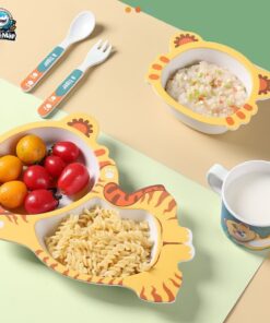 Set đồ dùng ăn dặm sợi tre cho bé 59 set an dam soi tre 17