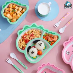 Set đồ dùng ăn dặm sợi tre cho bé 71 set an dam soi tre 18