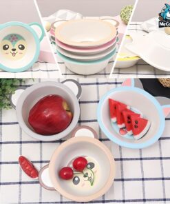 Set đồ dùng ăn dặm sợi tre cho bé 70 set an dam soi tre 19