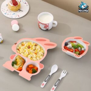 Set đồ dùng ăn dặm sợi tre cho bé 76 set an dam soi tre 23