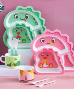 Set đồ dùng ăn dặm sợi tre cho bé 74 set an dam soi tre 26