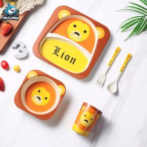 Set đồ dùng ăn dặm sợi tre cho bé 64 set an dam soi tre 4