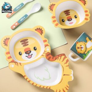 Set đồ dùng ăn dặm sợi tre cho bé 63 set an dam soi tre 5
