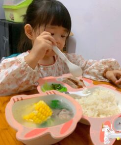 Set đồ dùng ăn dặm sợi tre cho bé 79 set an dam soi tre 7