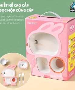 Set đồ dùng ăn dặm sợi tre cho bé 53 set an dam soi tre 9