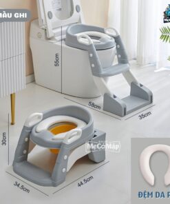 Nắp thu nhỏ bồn cầu cho bé kèm thang 24 Thang bo 2in1 10