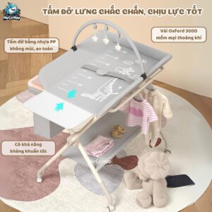 Bàn thay tã cho bé Lampa BT02 28 ban thay ta nang cap BT02 12