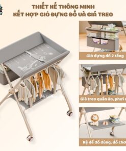 Bàn thay tã cho bé Lampa BT02 26 ban thay ta nang cap BT02 13