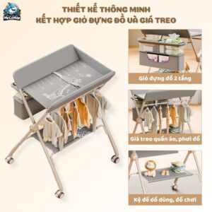 Bàn thay tã cho bé Lampa BT02 26 ban thay ta nang cap BT02 13