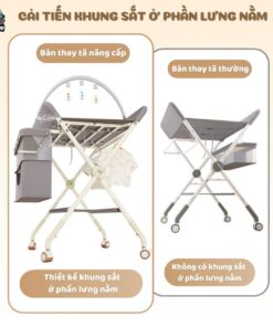 Bàn thay tã cho bé Lampa BT02 27 ban thay ta nang cap BT02 3