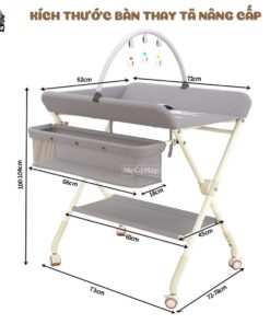 Bàn thay tã cho bé Lampa BT02 30 ban thay ta nang cap BT02 5