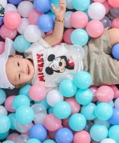 Bóng nhựa mix màu cho bé 46 bong nhua nhieu mau 8