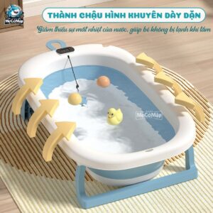 Chậu tắm cho bé gấp gọn Pakey CT01 35 chau tam cho be gap gon CT01 1