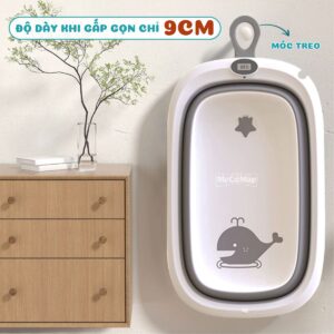 Chậu tắm cho bé gấp gọn Pakey CT01 32 chau tam cho be gap gon CT01 4