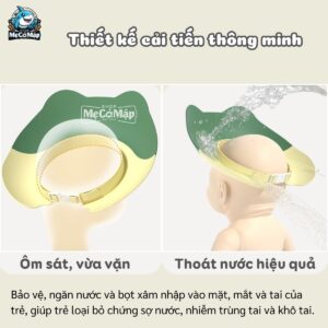 Mũ tắm chống nước cho bé 31 mu goi dau chong nuoc cho be 2