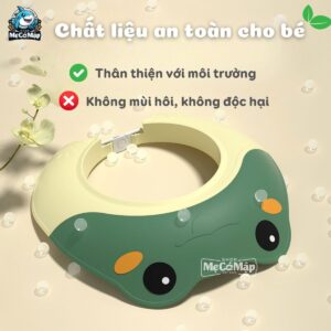 Mũ tắm chống nước cho bé 35 mu goi dau chong nuoc cho be 6