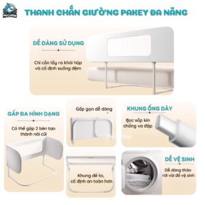 Thanh chắn giường đa năng cho bé Pakey KV-01S 50 thanh chan giuong da nang cho be Pakey 23