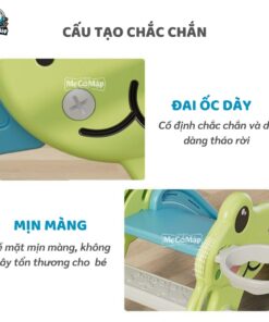 Cầu trượt cho bé khủng long KS01 26 Cau truot khung long KS01 7