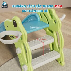 Cầu trượt cho bé khủng long KS01 25 Cau truot khung long KS01 8