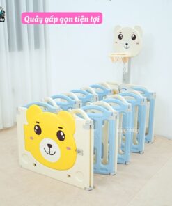 Quây cũi nhựa gấp gọn gấu NC01