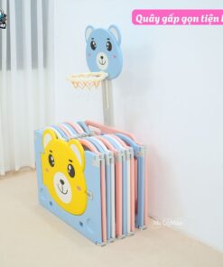 Quây cũi nhựa gấp gọn gấu NC01