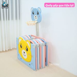 Quây cũi nhựa gấp gọn gấu NC01