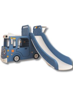 Cầu trượt xe Bus kèm bóng rổ