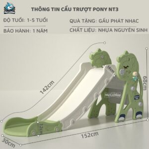 Cầu trượt cho bé Little Pony NT3 24 Cầu trượt cho bé Little Pony NT3