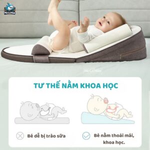 Gối chống trào ngược cho bé Lampa G01 25 goi chong trao nguoc G01 1