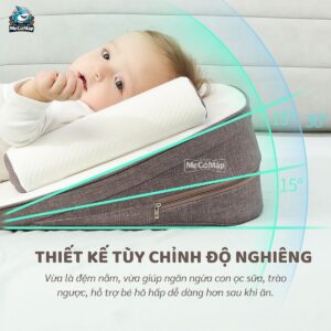 Gối chống trào ngược cho bé Lampa G01 26 goi chong trao nguoc G01 2