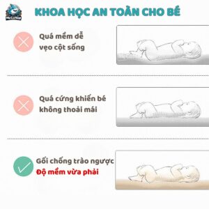 Gối chống trào ngược cho bé Lampa G01 30 goi chong trao nguoc G01 3