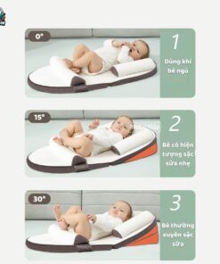 Gối chống trào ngược cho bé Lampa G01 29 goi chong trao nguoc G01 4