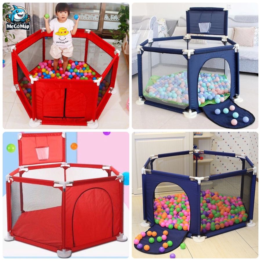 Tổng hợp 20+ mẫu quây bóng lục giác cho bé đẹp 2025 8 Quây cũi giúp bảo vệ trẻ, không cho trẻ đến gần các khu vực nguy hiểm như cầu thang, ổ điện,...