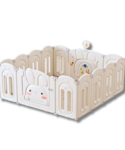 Quây cũi nhựa cho bé gấp gọn Pakey thỏ