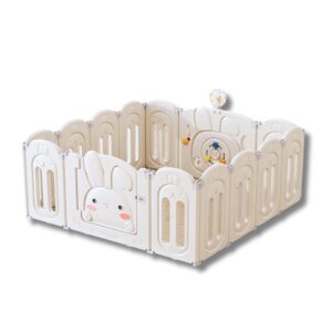 Quây cũi nhựa cho bé gấp gọn Pakey thỏ